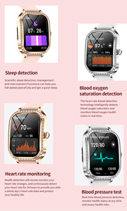 Montre Intelligente Fille De Luxe En o BT Call Sante <span class=keywords><strong>Des</strong></span> Femmes Cardiofrequencemetre Fitness Tracker MK88 Montres Pour Femmes - Product Image 4