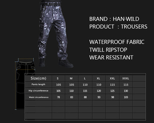 HAN WILD <span class=keywords><strong>Pantalon</strong></span> camouflage vert et <span class=keywords><strong>noir</strong></span> <span class=keywords><strong>Pantalon</strong></span> en peau de requin Soft Shell <span class=keywords><strong>Pantalon</strong></span> d'<span class=keywords><strong>alpinisme</strong></span> en plein air - Product Image 2