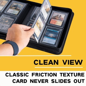 Album photo Torson 4 pochettes pour 112 cartes à collectionner 3" x 4" standard 35pt en PU imperméable pour TCG MTG <span class=keywords><strong>Pokémon</strong></span> - Product Image 4
