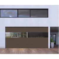 Porte de garage automatique pliante en alliage d'aluminium CBMmart, moderne, à haute vitesse, étanche et finie