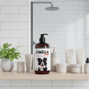 น้ำมันปลาโอเมก้า 3 สำหรับสัตว์เลี้ยง น้ำมันปลาแซลมอนอลาสก้าและปลาคอด พร้อมวิตามินอี บำรุงขนและผิวหนัง เสริมภูมิคุ้มกัน 473 มล. - Product Image 6