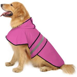 Manteau de pluie réfléchissant pour chiot Bichon, poncho pour chien été, hiver et printemps, accessoire de vêtement pour animaux de compagnie à rayures - Product Image 2