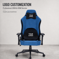 Chaise de Gaming Ergonomique 2026 en Tissu Lin Respirant avec Appui-tête Inclinable pour Confort de Bureau Longue Durée