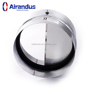 NUEVO HVACR PVA Amortiguador de tiro trasero Amortiguador de fuego Amortiguador de tiro trasero Venta al por mayor Amortiguador de tiro trasero resistente a la corrosión Conducto redondo - Product Image 5