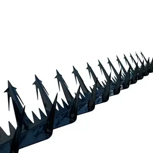 High Security Anti-Climb Large Size Razor Spikes Decorative Steel Wire For Perimeter Fence Tops And Walls