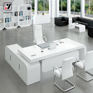 Meubles de <span class=keywords><strong>bureau</strong></span> modernes en forme de L, table d'<span class=keywords><strong>ordinateur</strong></span> en bois peint <span class=keywords><strong>piano</strong></span>, <span class=keywords><strong>bureau</strong></span> de direction, <span class=keywords><strong>bureau</strong></span> de PDG, panneau blanc, <span class=keywords><strong>bureau</strong></span> de direction, dernier modèle de PDG - Product Image 2