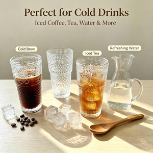 Bicchiere in Vetro Hobnail da 20oz con Coperchio e Cannuccia, Tazza in Vetro Trasparente a Parete Spessa Antigoccia, Adatta al Microonde per Caffè Freddo, Latte, Tè, Succhi - Product Image 5