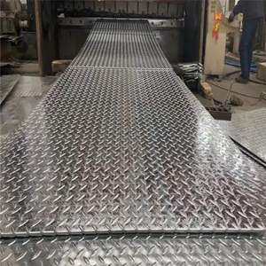 China Factory 4mm 6mm Galvanized Steel <strong>Plate</strong> Best Price Checkered Steel <strong>Plate</strong> Customized for Transportation - Product Image 3