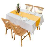 Chemin de table en mousseline de soie en gros, lavable, luxueux, personnalisé, rouge, pour mariage