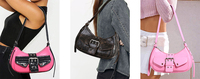 Sac à bandoulière personnalisé tendance rétro style moto Y2K cool fille tendance en cuir PU punk sac bandoulière femme