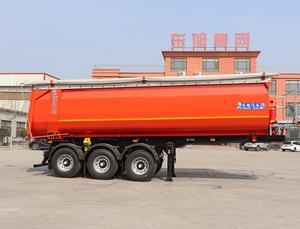 <span class=keywords><strong>Semi</strong></span>-Remorque Benne Basculante Hydraulique 60 M³ Conteneur Dumper 50 80 100 Tonnes 4 Essieux - Product Image 1