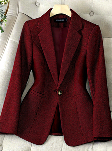 <span class=keywords><strong>Blazer</strong></span> professionale a maniche lunghe da donna <span class=keywords><strong>Blazer</strong></span> formale con decorazione <span class=keywords><strong>in</strong></span> cristallo e abiti da lavoro a maglia con bottoni - Product Image 5