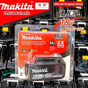 Nouvelle conception de batterie rechargeable 18V 6.0Ah pour Makita <span class=keywords><strong>BL1840B</strong></span> BL1850 BL1850B, adaptée aux outils agricoles DTW700 - Product Image 1