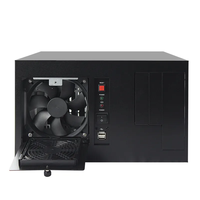 Penjualan laris Dual COM Port Server PC casing dinding industri Atx Server Chassis