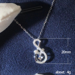 Collana con Ciondolo Infinito per Donne, Catena con Numero Otto Intrecciato, Gioiello Minimalista Elegante e alla Moda - Product Image 5
