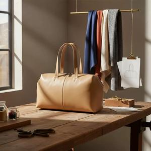 Nouveau sac Boston en cuir d'agneau style japonais pour femme, sac bandoulière à poignée supérieure, sac de transport rétro tendance, style européen et américain - Product Image 3