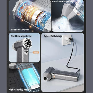 Souffleur d'air 3 en 1, 130000 tr/min, avec aspirateur, souffleur d'air, ventilateur puissant rechargeable pour voiture, utilisation en extérieur et en intérieur - Product Image 2