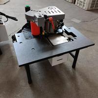 Separador de bordes automático de 90 grados con enrutador de sierra y moldeador de husillo para procesamiento de paneles de madera