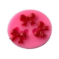 XGY-29 Bogen Bowknot Form 3D Silikon Formen Kuchen Fondant Form Werkzeuge Kochgeschirr Kuchen Dekorieren Fondant Form