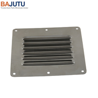 Grille de ventilation rectangulaire argentée-Convient aux bateaux, yachts et camping-cars-Taille 127x115mm