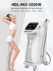 Láser de diodo de depilación con mango de alta potencia de 2000W 755 808 1064 Resultados de depilación permanente para mujeres y hombres - Product Image 5