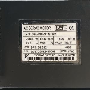 Hete Verkoop <span class=keywords><strong>Sgmgh</strong></span> 30aca Yaskawa 2.9kw <span class=keywords><strong>SGMGH</strong></span>-30ACA61 Ac Servomotor - Product Image 2