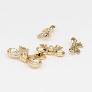 <span class=keywords><strong>Fancy</strong></span> Khá Kim Loại Nơ-Knot Hợp Kim Nút Váy Áo Sơ Mi Trang Trí Chân Nút Cho Phụ Nữ Của Thời Trang Quần Áo - Product Image 2