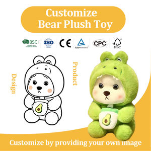 Oso de Peluche Personalizable con Garras de Máquina de Peluche, Estilo Té con Leche, 8 Pulgadas, Venta al Por Mayor - Product Image 2