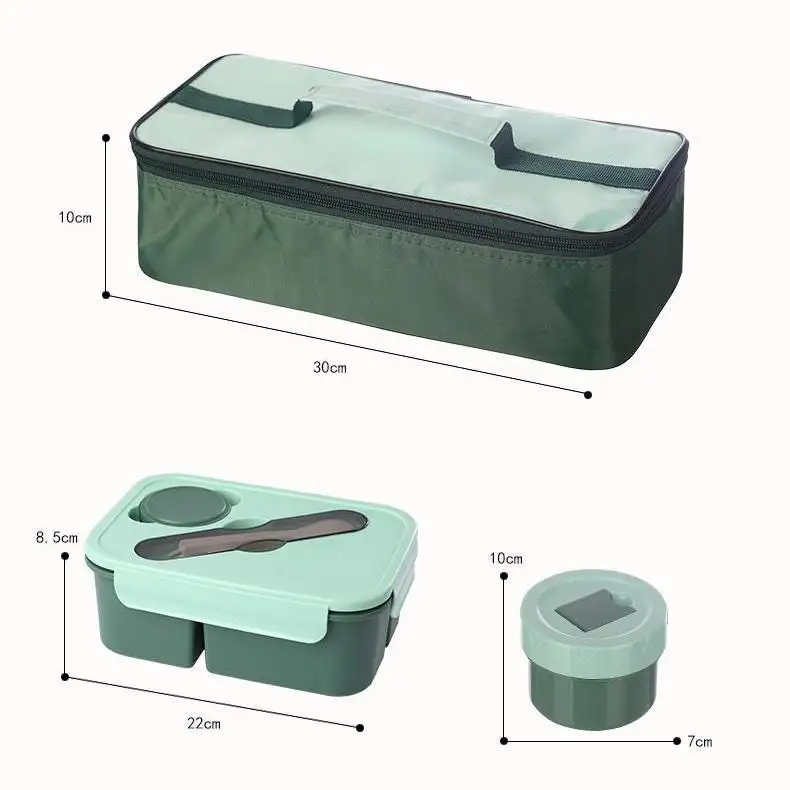 Изолированный пакет, Ланч-бокс, набор суповых чашек с ложкой и вилкой, контейнер для хранения 2/3, пригодных для использования в микроволновой печи