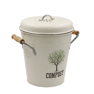Compost Bin Small Compost Bin Small Premium Dual Layer Powder Coated Carbon Steel Countertop Compost Bin