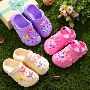 Unisex New Summer Garden EVA Clogs Boys Girls <strong>Sneaker</strong> Flat Beach Sandals Kids' Lightweight Water Shoes Printed Design Casual