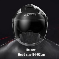 Casque de Moto Casco 3/4 Casque Ouvert Double Lentille Cafe Racer Casque