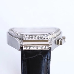 Montre pour homme Drioshipping en zircon et diamant, trois aiguilles, étanche, luxe léger, mouvement automatique, montre mécanique - Product Image 4