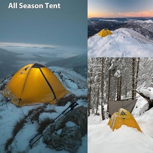 Tente OEM 2 Personnes 4 Saisons Imperméable Double Couche pour <span class=keywords><strong>Camping</strong></span> Hiver Randonnée Alpinisme Installation Facile - Product Image 2