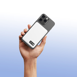 OEM ODM Personnalisé, ultra fin, portable, charge rapide 15W, Qi2, 5000mah, banque d'alimentation sans fil pour téléphone, pour AirPods - Product Image 3