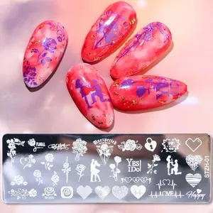 TSZS Mix Thiết Kế Nail Stamping Template Nail Art Stamping Tấm Ảnh Stamp Manicure Template Móng Tay Các Công Cụ Nghệ Thuật