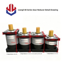 Kit de moteur servo à engrenages robuste LIANGYUAN 1100W avec réducteur 2:9-2:36, faible vitesse, couple élevé, pour le travail du bois, le polissage des métaux