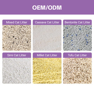 Oem mẫu miễn phí thân thiện với môi sắn mèo xả rác bụi thấp nhanh clumping Flushable phân hủy sinh học cao hấp phụ Rose hoa oải hương - Product Image 4