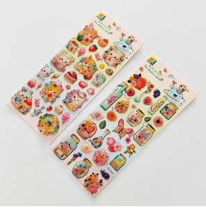 Customized Die-cut <b>Transparent</b> Waterproof 3D Epoxy <b>Stickers</b> Crystal Adhesive Epoxy Resin <b>Stickers</b> Sheets - Product Image 5