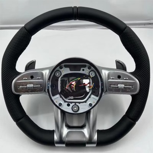 Volante de Fibra de Carbono con LED para Benz AMG GLC GLE CLA GLS GLB EQA <span class=keywords><strong>EQB</strong></span> GTS GT W205 W204 W206 W221 W222 W223 W213 W211 W219 - Product Image 4
