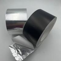 Ruban adhésif en aluminium noir renforcé résistant aux hautes températures 120°C pour l'isolation thermique et la préservation de la chaleur