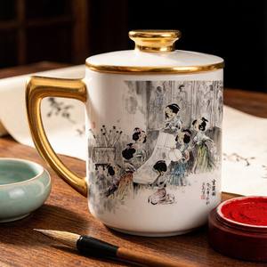 Taza de Té de Porcelana China Retro, Hecha a Mano, Cocida a Alta Temperatura, Edición de Año Nuevo Chino y Navidad, Marca <span class=keywords><strong>Lanto</strong></span> - Product Image 2