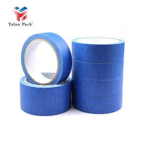 Manufacturers Wholesale Price High Temperature Self Adhesive Colored Custom Masking Paper Tape Waterproof Crepe Paper Free YL