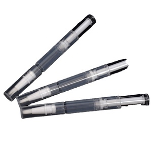 Custom logo 2ml 3ml 5ml Cosmetic Empty Transparent Twist Nail Cuticle Oil Pens with <b>Brush</b> Applicator - Product Image 2