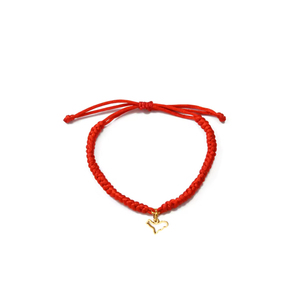 (1 Pieza) Pulseras de Cuerda Roja con Diseño de las Islas Canarias, España, La <span class=keywords><strong>Palma</strong></span>, Joyería Canaria # 602162B - Product Image 3