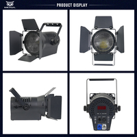 Projecteur LED COB Fresnel 200W DMX512 blanc chaud/froid pour scène, théâtre, studio de télévision