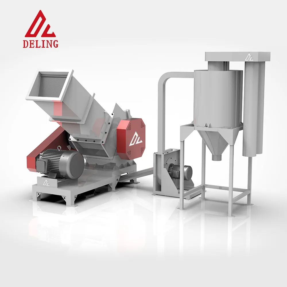 Automatic PVC Trough Horizontal Crusher Machine New 1-Year China Manufacturer's Horizontal Impact Waste Plastic Pipe Crusher