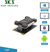 Module de caméra infrarouge à reconnaissance faciale avec capteur CMOS RGB à double objectif, vision nocturne HD 720P, USB 2.0