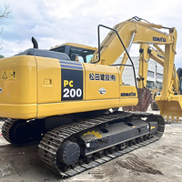 Excavator Hidrolik Bekas KOMATSU PC200 91% Baru, Supplier Excavator 20 Ton China, 20T 20ton PC 200 Mesin Penggali Crawler