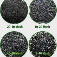 Granulés de charbon actif de coque de noix de coco 5-12 mesh, valeur d'iodure élevée 1200, certifié ISO 9001, pureté 99,99%, usage industriel spécial